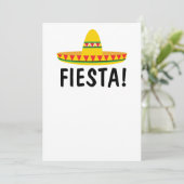 INVITATIES VAN MEXICAN FIESTA PARTIJ PERSONALIZE KAART (Staand voorkant)