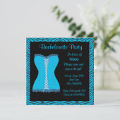 INVITATIES VAN MODERNE DIERAFDRUKBACHELORETTE KAART (Staand voorkant)