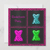 INVITATIES VAN MODERNE DIERAFDRUKBACHELORETTE KAART (Voorkant)