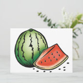 Invitaties van watermeloenen kaart (Staand voorkant)
