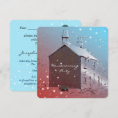 Invitaties voor de nieuwe huishouding kaart (Voorkant / Achterkant)