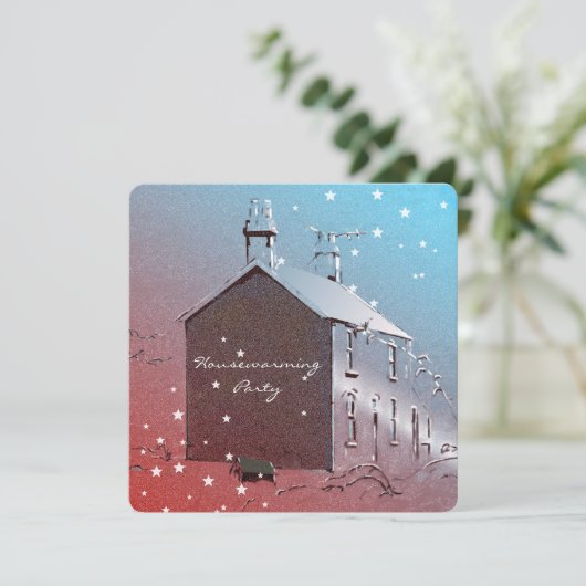 Invitaties voor de nieuwe huishouding kaart (Staand voorkant)