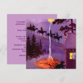 INVITATIES VOOR DE VERPLAATSING VAN SPOORWEGRIDEN KAART (Voorkant / Achterkant)