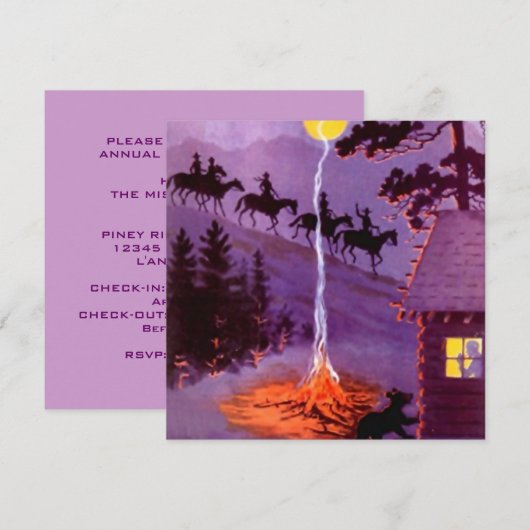 INVITATIES VOOR DE VERPLAATSING VAN SPOORWEGRIDEN KAART (Voorkant / Achterkant)