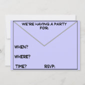 INVITATIES VOOR DE VERVANGING VAN POSTWERKER KAART (Achterkant)