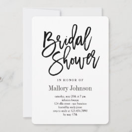 Invitaties voor geborstelde Bridal Shower Kaart