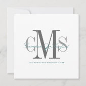 Invitaties voor hedendaagse en leselijke bruiloft kaart (Voorkant)