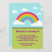 Invitaties voor regenboogdagen kaart (Voorkant / Achterkant)