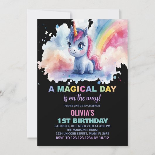 Invitaties voor regenboogontsteking kaart (Voorkant)