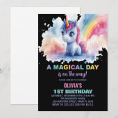 Invitaties voor regenboogontsteking kaart (Voorkant / Achterkant)