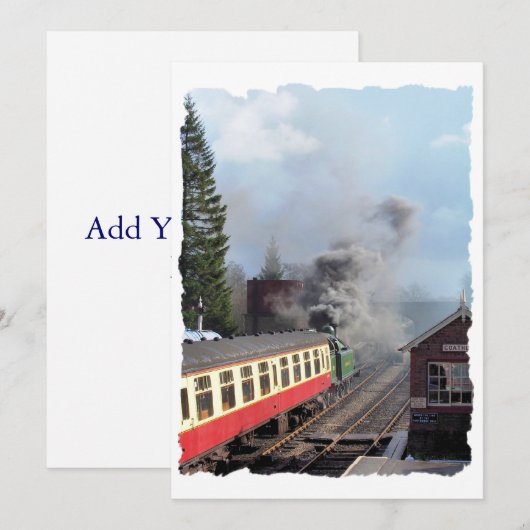 INVITATIES VOOR STAAMTREINEN (Voorkant / Achterkant)