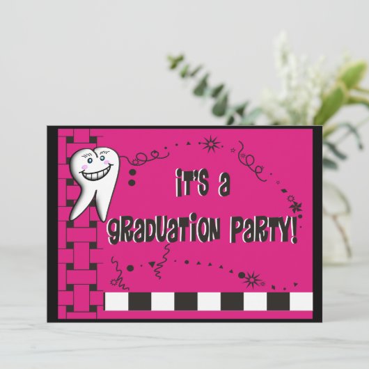 Invitaties voor tandheelkundige verzorging kaart (Staand voorkant)