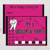 Invitaties voor tandheelkundige verzorging kaart (Voorkant / Achterkant)