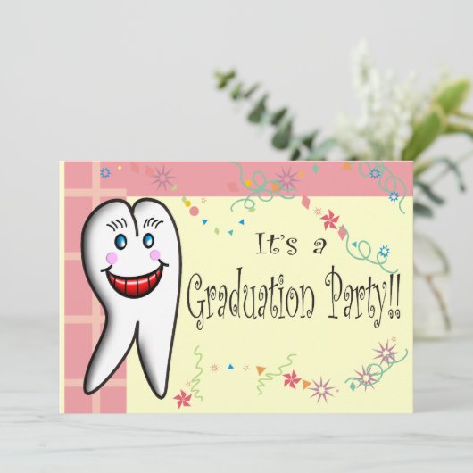 Invitaties voor tandheelkundige verzorging kaart (Staand voorkant)