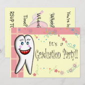 Invitaties voor tandheelkundige verzorging kaart (Voorkant / Achterkant)