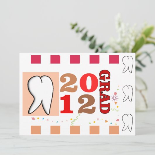 Invitaties voor tandheelkundige verzorging kaart (Staand voorkant)