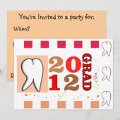 Invitaties voor tandheelkundige verzorging kaart (Voorkant / Achterkant)