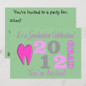 Invitaties voor tandheelkundige verzorging kaart (Voorkant / Achterkant)