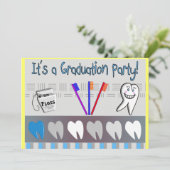 Invitaties voor tandheelkundige verzorging kaart (Staand voorkant)