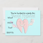 Invitaties voor tandheelkundige verzorging kaart (Achterkant)