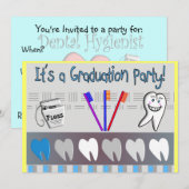 Invitaties voor tandheelkundige verzorging kaart (Voorkant / Achterkant)