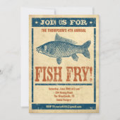 Invitaties voor visvissen kaart (Voorkant)