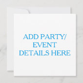 INVITATIES - WITSERSE ZUIDELIJKE ONTVANGST COCKTAI KAART (Achterkant)