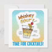 INVITATIES - WITSERSE ZUIDELIJKE ONTVANGST COCKTAI KAART (Voorkant)