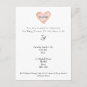 Invitation (10,8 x 14,2 cm) - Baby Shower Briefkaa Briefkaart (Voorkant)