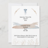 Invitation (12,7 x 17,8 cm) - Baby Shower Kaart (Achterkant)