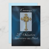 Invitation 25th Ordination Anniversary of Priest Kaart (Voorkant / Achterkant)