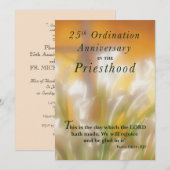 Invitation 25th Ordination Anniversary Priesthood Kaart (Voorkant / Achterkant)