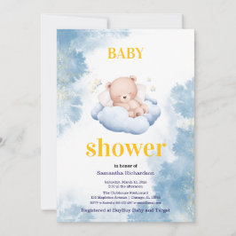 Invitation A reception for our little bear Kaart