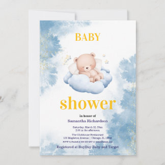 Invitation A reception for our little bear Kaart