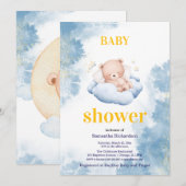 Invitation A reception for our little bear Kaart (Voorkant / Achterkant)