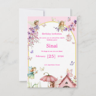 Invitation: A special children's birthday invitati Kaart