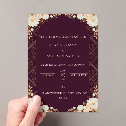 invitation acryl uitnodigingen (Insitu (Draagbaar))