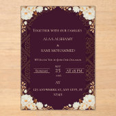 invitation acryl uitnodigingen (Voorkant)