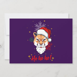 invitation animal ho ho ho  kaart