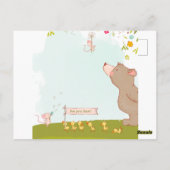 Invitation Baby Shower Bear and duckies Briefkaart (Achterkant)