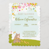 Invitation Baby Shower Bear and duckies Kaart (Voorkant / Achterkant)