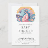 Invitation baby shower in het Frans Kaart (Voorkant)