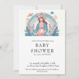 Invitation baby shower in het Frans Kaart