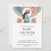 Invitation baby shower in het Frans Kaart (Voorkant)