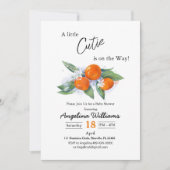 Invitation Baby shower tangerine Kaart (Voorkant)