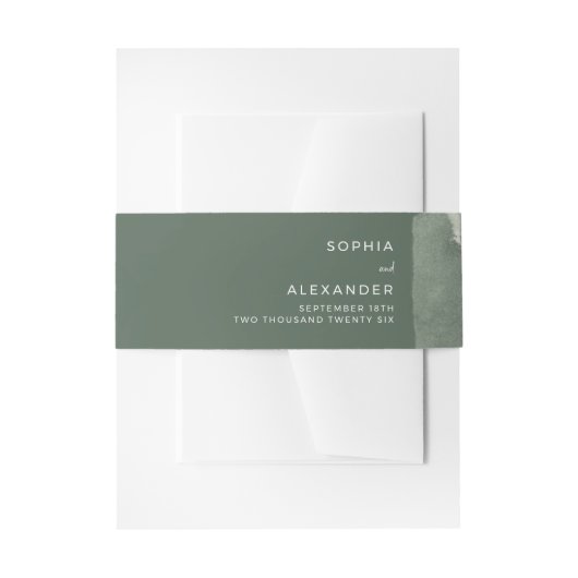 Invitation Belly Band Uitnodigingen Wikkel (Voorkant Voorbeeld)