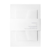 Invitation Belly Band Uitnodigingen Wikkel (Voorkant Voorbeeld)