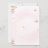 Invitation birthday for little princess  kaart (Achterkant)