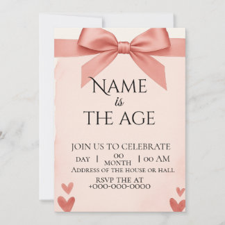 Invitation birthday kaart