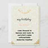 invitation birthday kaart (Voorkant)